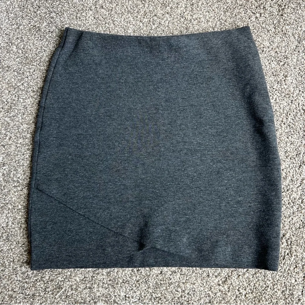 H&M Charcoal Gray Criss-cross Mini Skirt, size XS